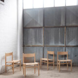 4 chaises CH36 d'Hans J. Wegner par Carl Hansen & Son