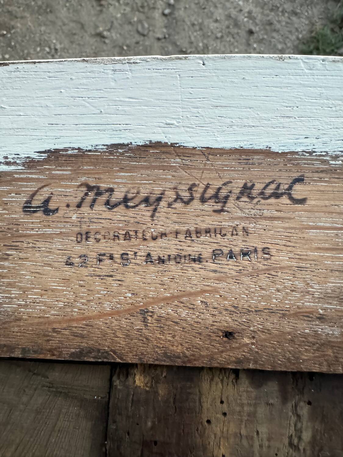 Louis XV style chest of drawers stamped Delorme