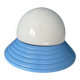 Vintage blue metal wall light with opaline globe – design luminaire