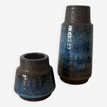 2 vases en céramique, Danemark 1960