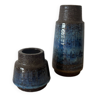 2 vases en céramique, Danemark 1960