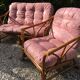 Vintage rattan living room 1970