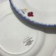 7 assiettes plates Mary Lou Digoin bord bleu