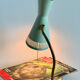 Mid-century italian brass table lamp, 1950s