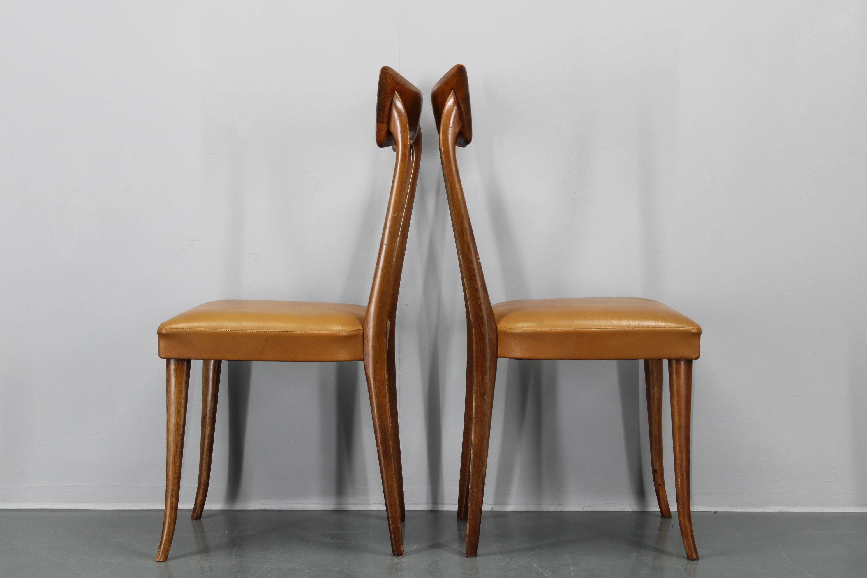 1950s Set of Four Italian Dining Chairs