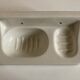 Bathroom door art deco ceramic soap holder