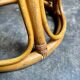 Stool, side table in rattan and caning