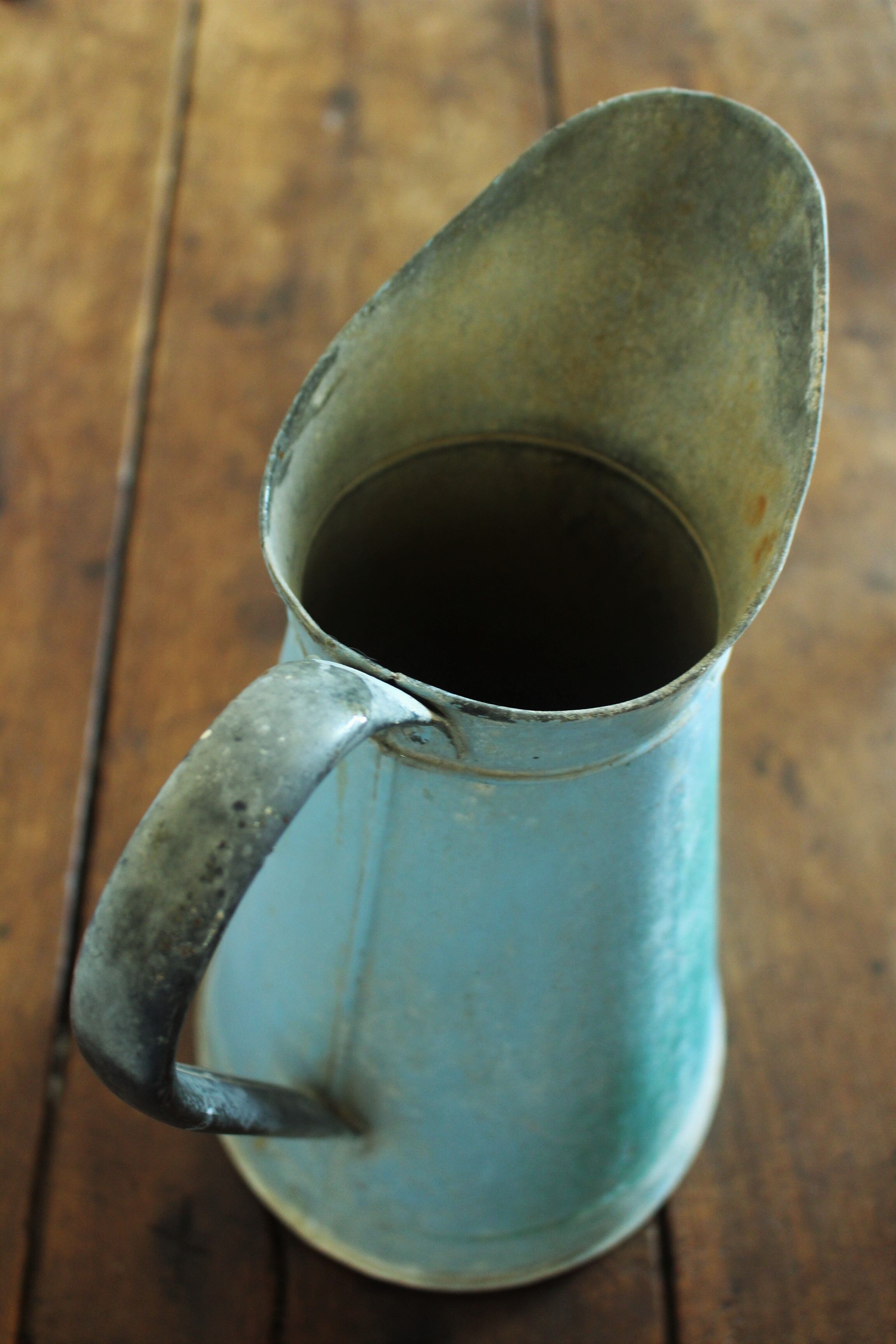 Broc en Zinc Patine green bleu
