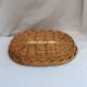 Vintage oval-shaped wicker basket