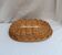 Corbeille en osier forme ovale vintage