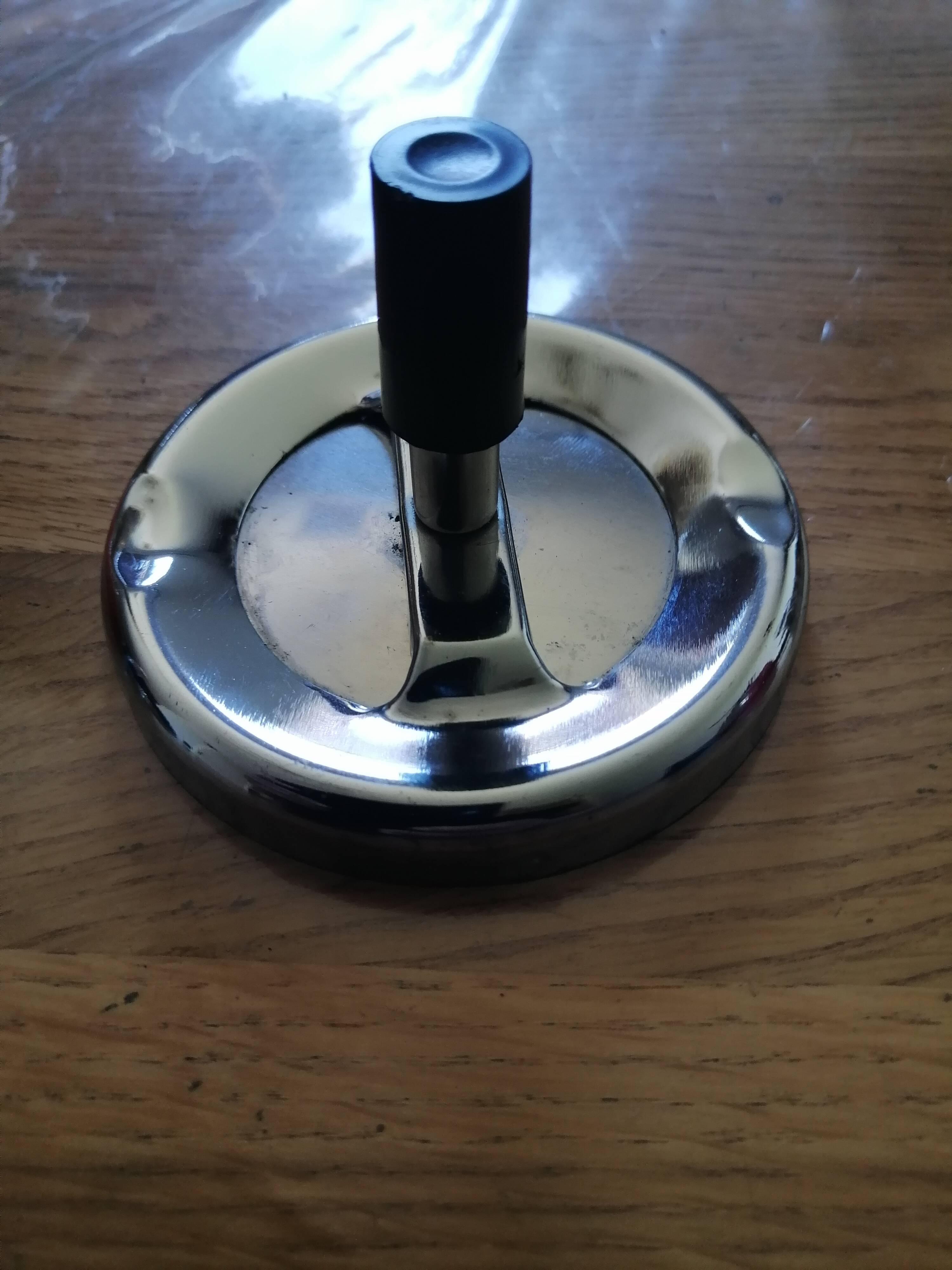 Vintage orange rotating ashtray