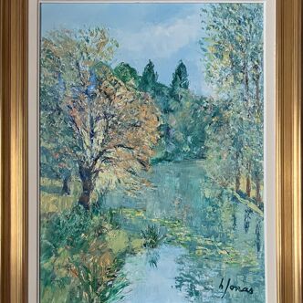 “River la Bouzanne at the Christian bridge” by H Jonas