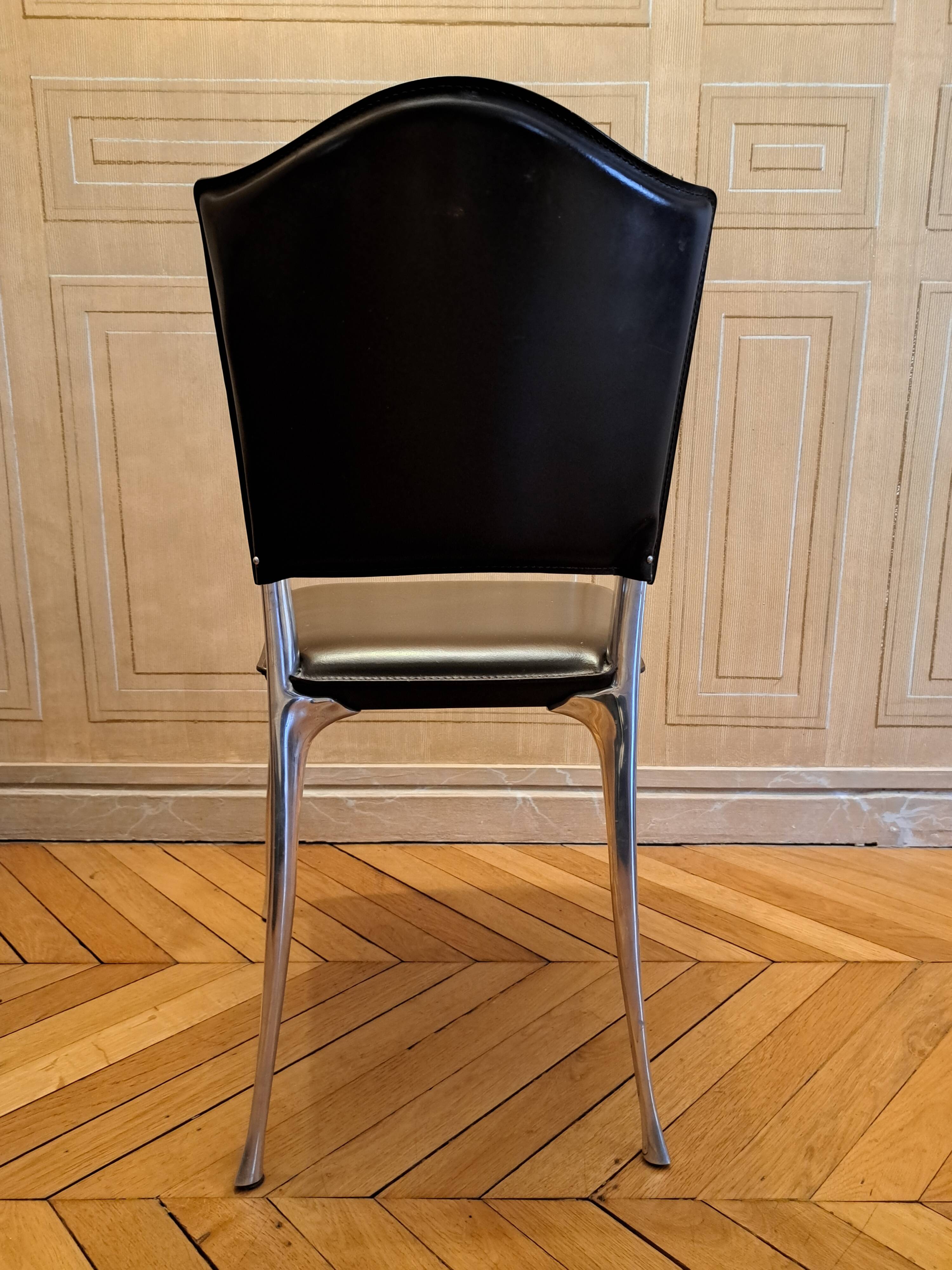 8 Bernard Dequet chairs by Protis