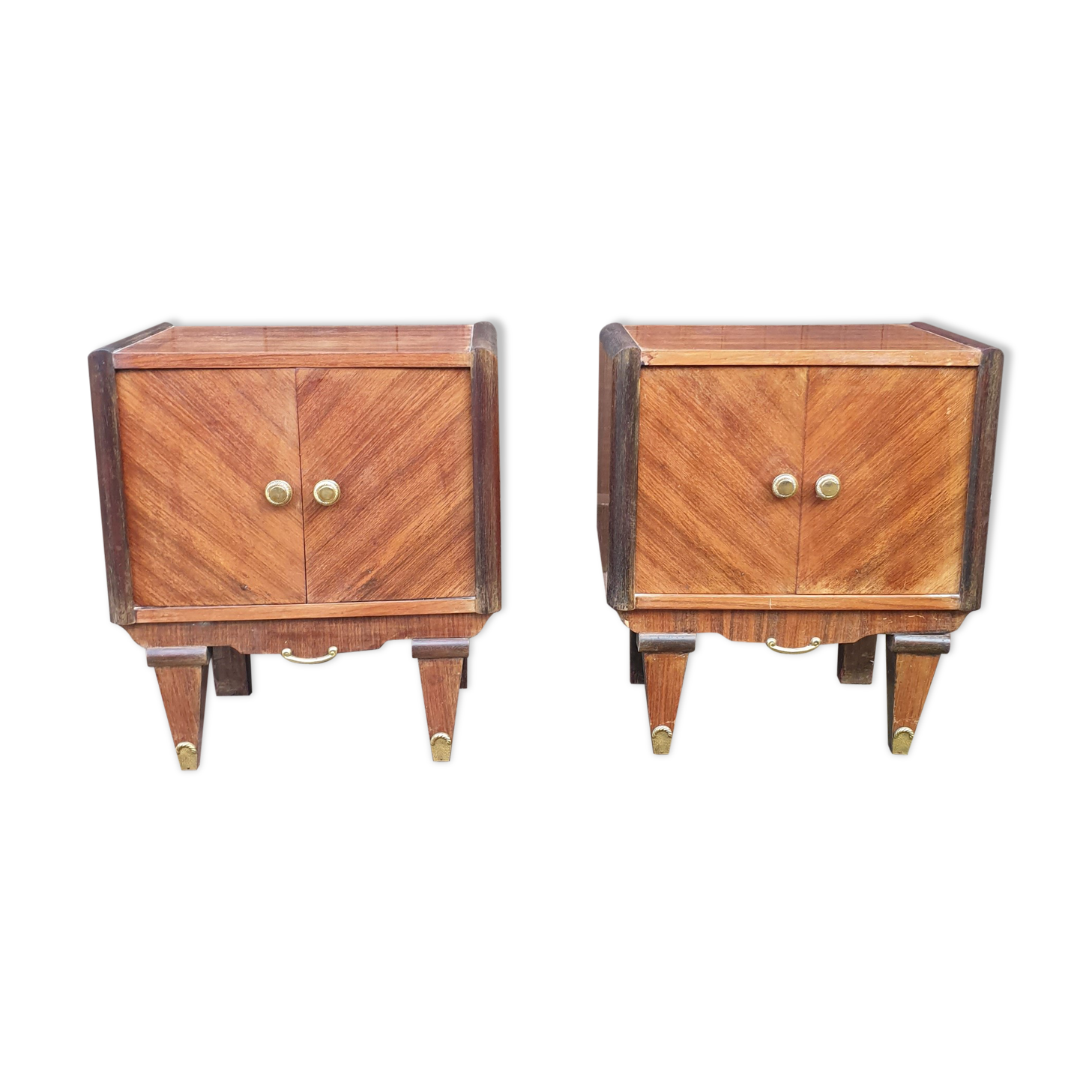 Pair of vintage bedsides