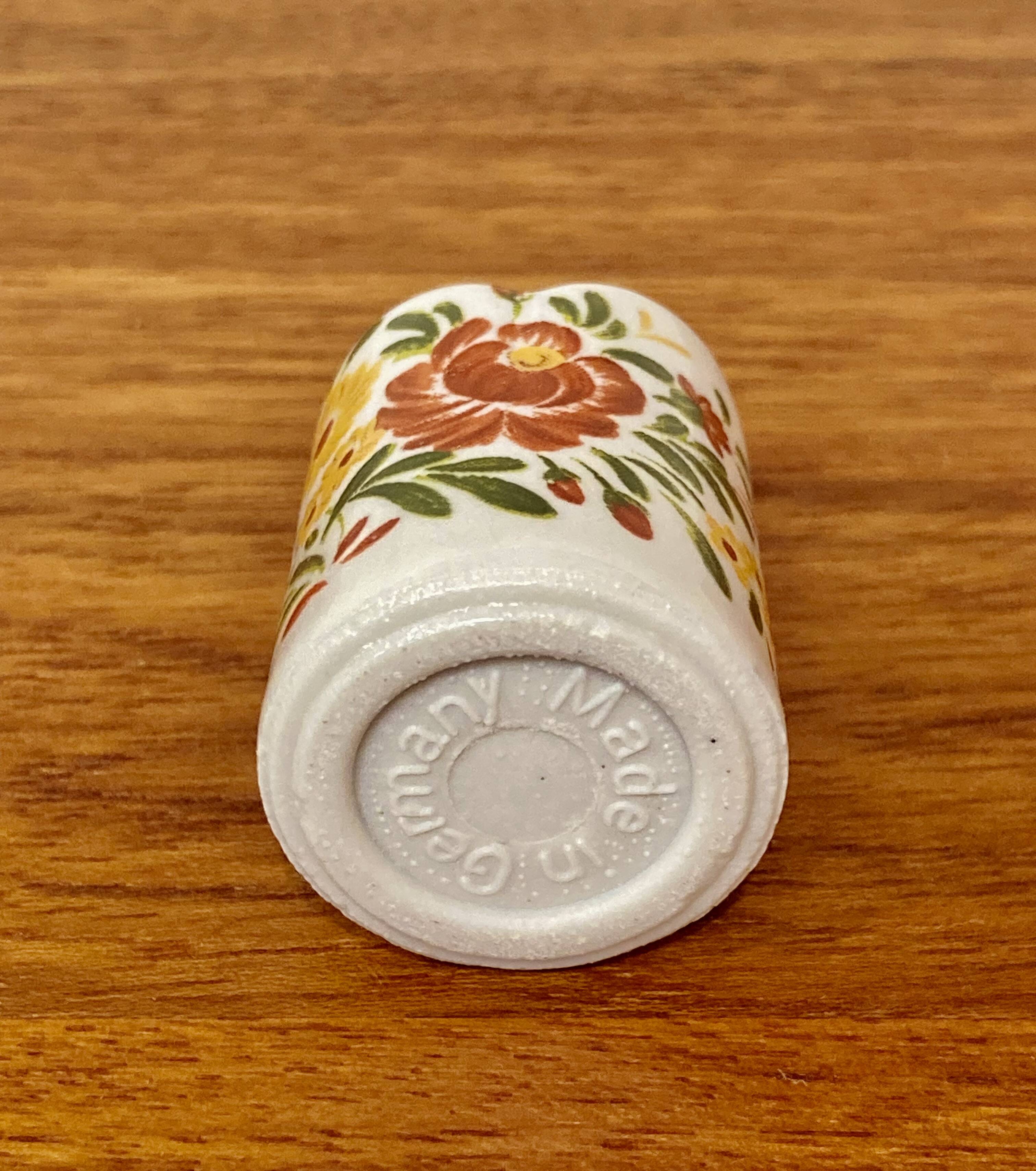 Set of ten designer ceramic candleholders 1950.