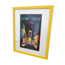 Framed New York Fly TWA poster