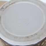 Green ceramic vase, frieze décor