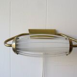 Scandinavian wall lamp in glass and brass