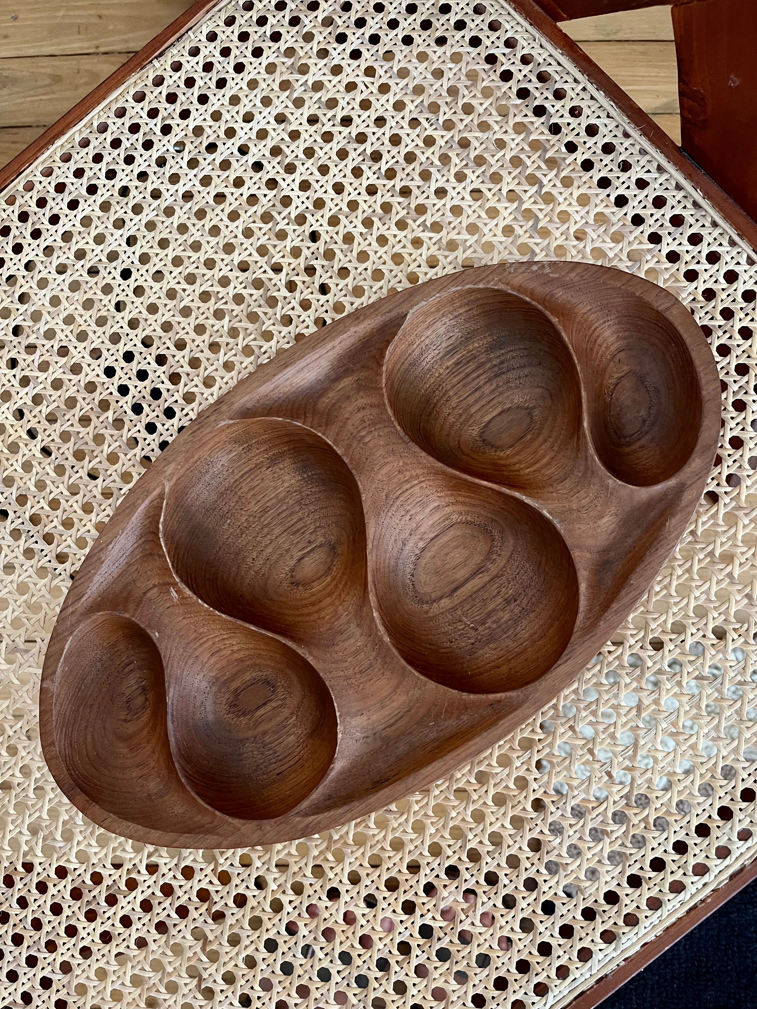Brutalist wooden dish