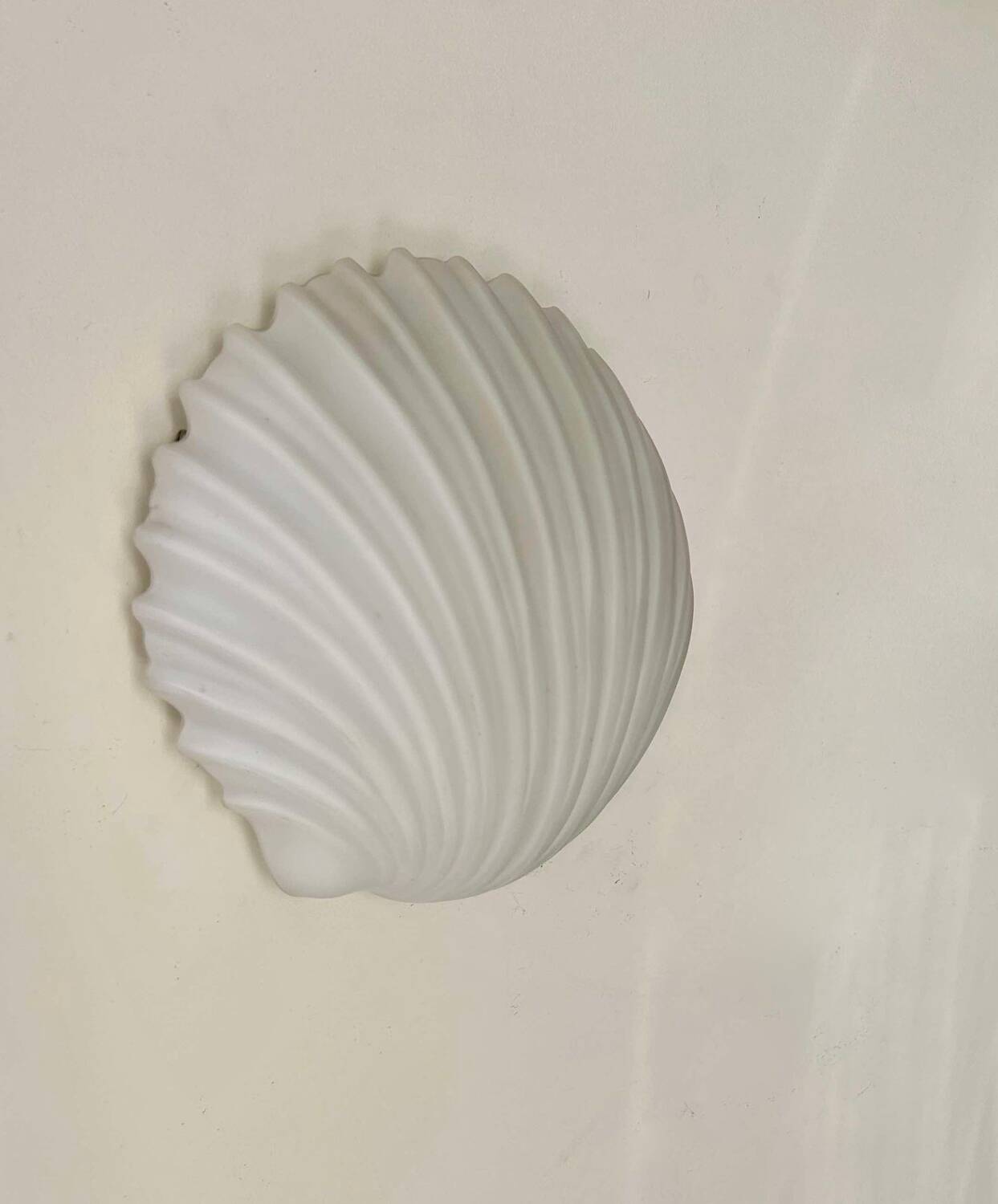 Applique vintage coquillage, opaline, Limburg Allemagne 1960