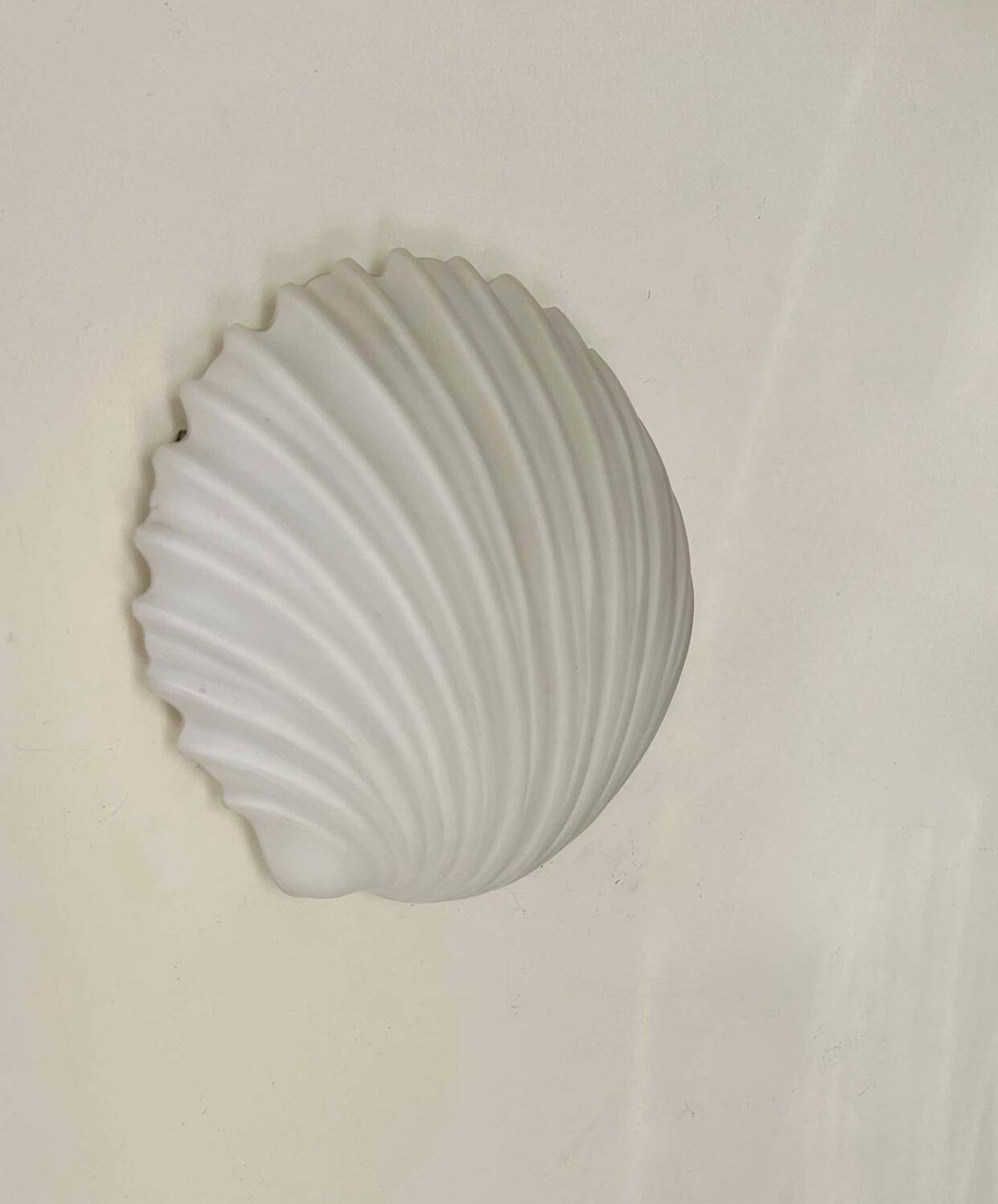 Applique vintage coquillage, opaline, Limburg Allemagne 1960