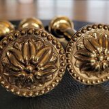 Antique brass curtain tiebacks - Set of 4