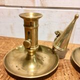 Pair of brass candlesticks