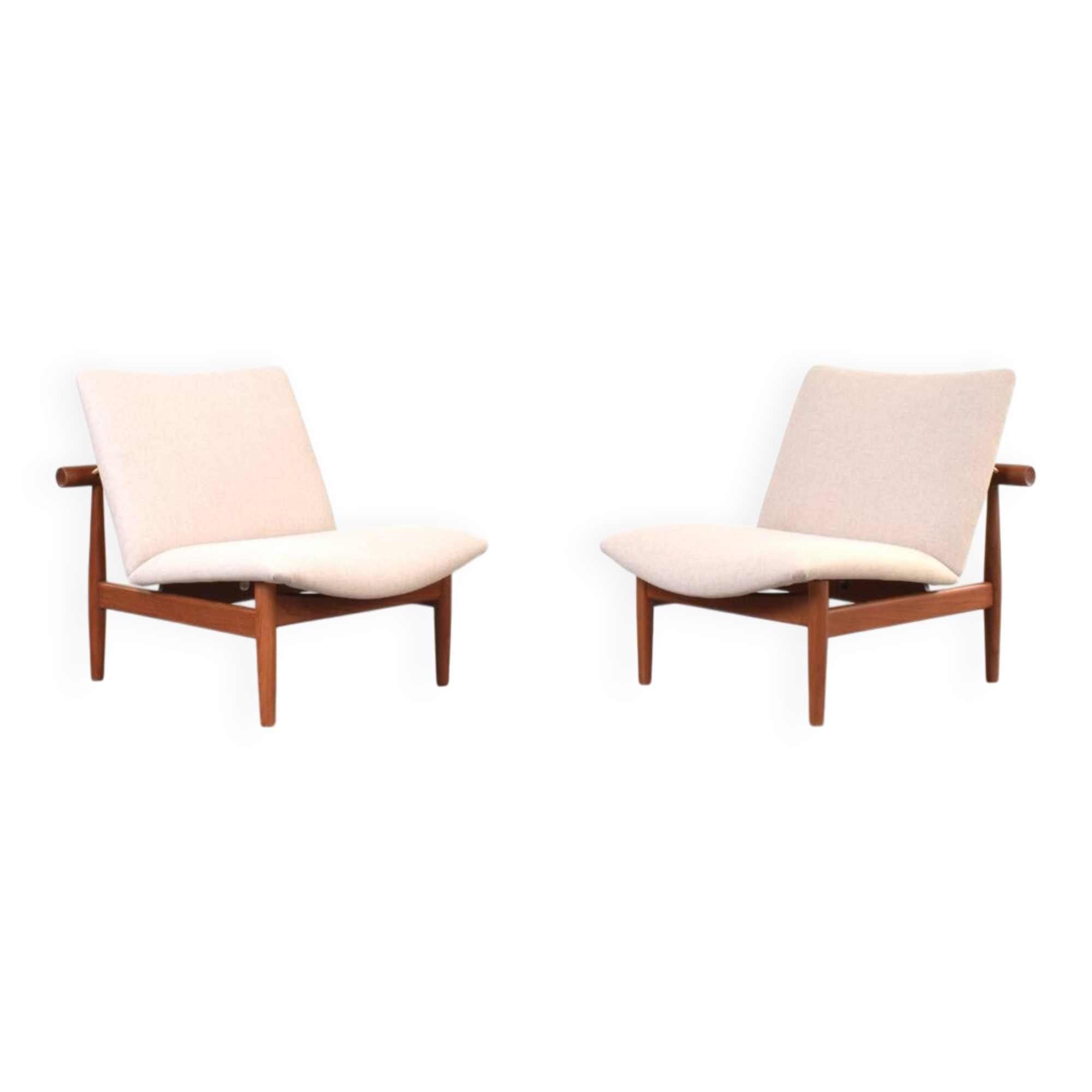 Model FD 137/1 Japan Lounge Chairs by Finn Juhl for France & Søn, Set of 2
