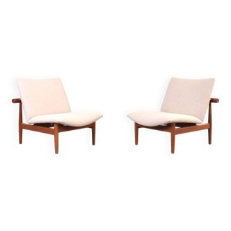 Model FD 137/1 Japan Lounge Chairs by Finn Juhl for France & Søn, Set of 2