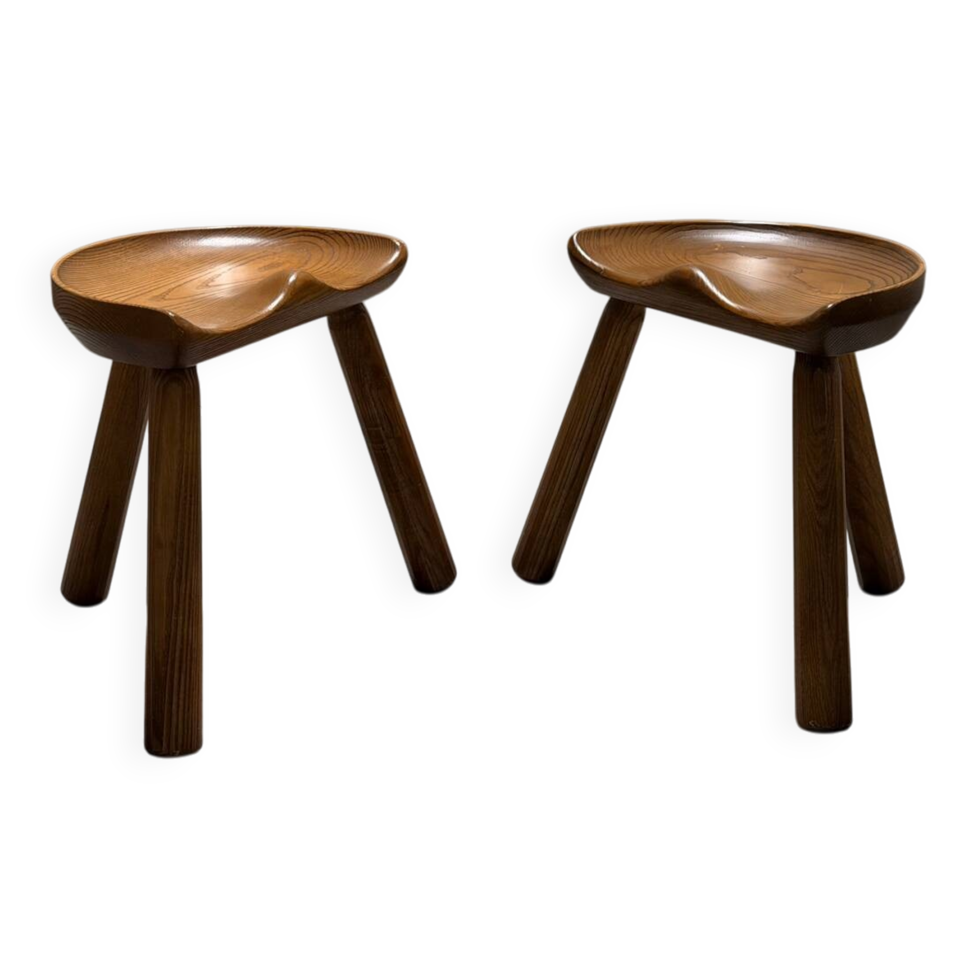 Tabourets tripodes Loul Selounet 1950