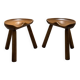 Tabourets tripodes Loul Selounet 1950