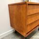 Modernist chest of drawers with slanted drawers