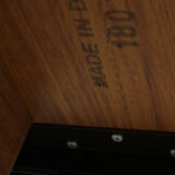 Vintage Danish round extendable dining table solid teak 1960s