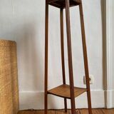 Antique wooden high stool (pedestal table) (1910-1930)