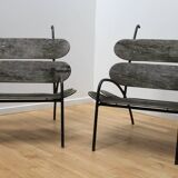 Pair of designer benches, Lucas