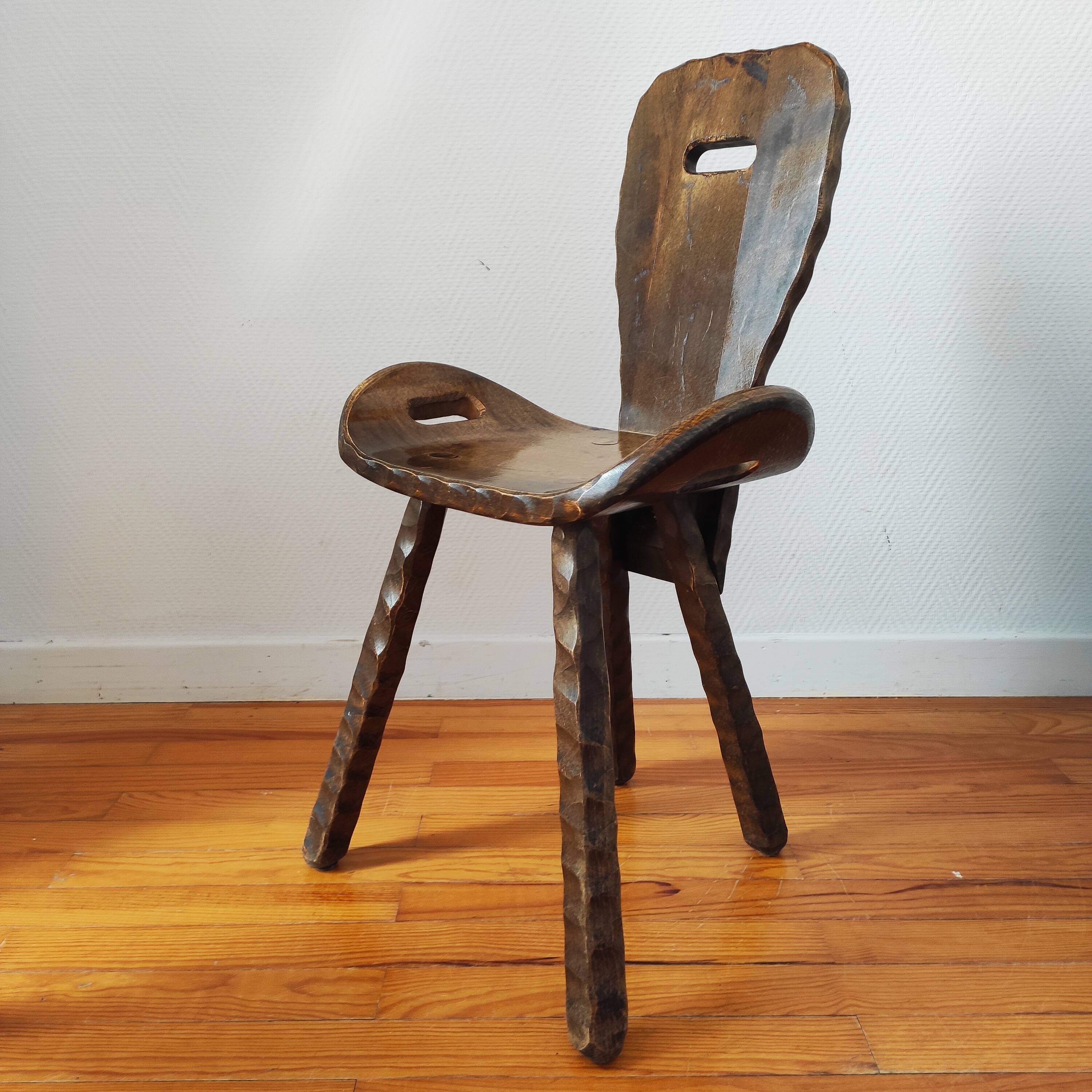 French brutalist vintage chairs from the 60s-70s.