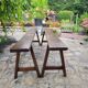Pair of solid oak benches