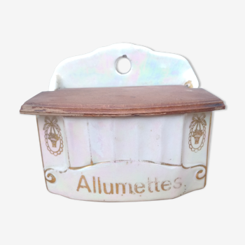 Boite a allumettes en porcelaine