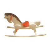 Cheval à bascule en bois