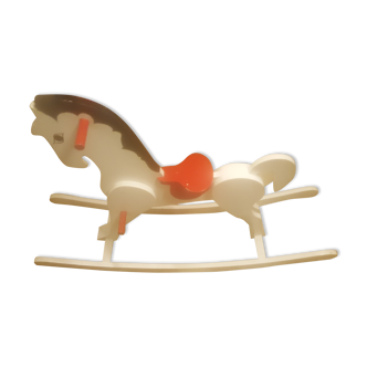 Wooden rocking horse