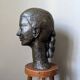 Handcrafted bronze bust sculpture