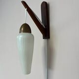Vintage wall lamp glass danish design