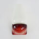 Vintage wall lamp in burgundy pvc and globe in white opaline. Year 70