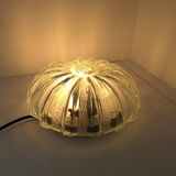 Vintage 80s glass ceiling or wall light