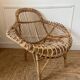 Fauteuil en rotin vintage