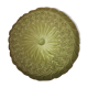Round pleated velvet cushion