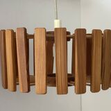 Vintage pine pendant light, Sweden 1970.