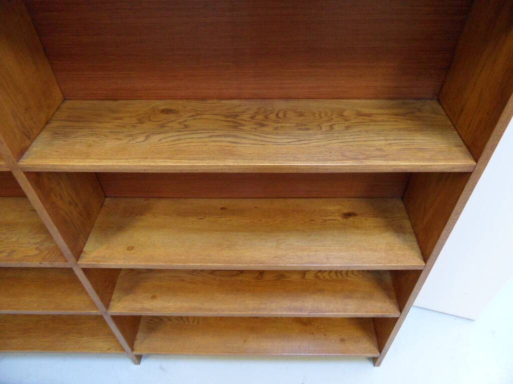 Vintage oak open bookcase