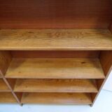 Vintage oak open bookcase