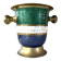 French Cloisonne cooler, Vintage Shell Inlay Barware Enamel Ice Bucket